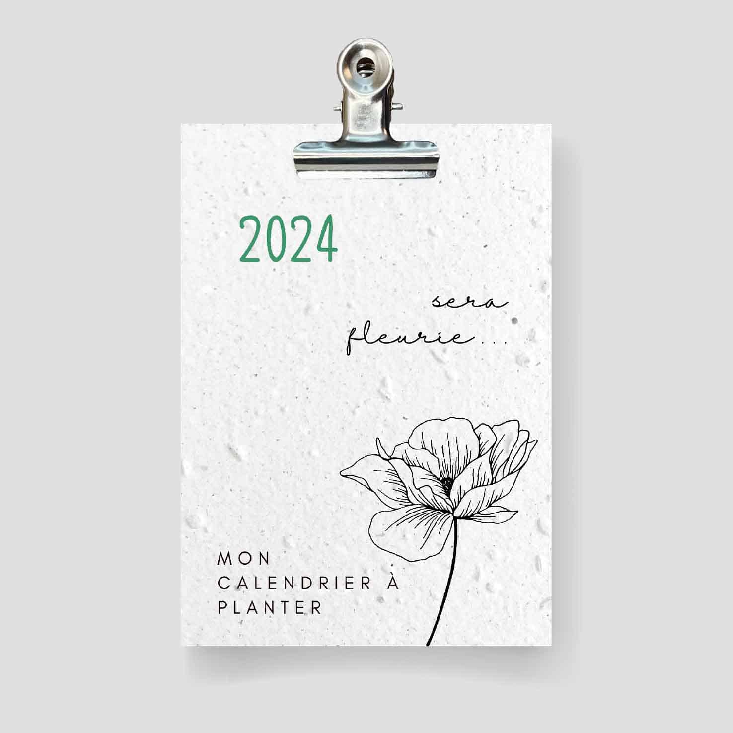 Calendrier à planter 2024 fleurs