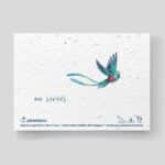 Planting card - Condolence card - "Envol" (Flight)