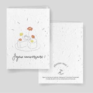Planting card - Happy birthday - "Flower pie