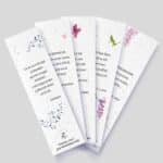 Seeded bookmarks - Fleurs d'inspirations - Assortment of 5 plantable bookmarks