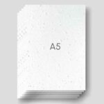 Multiple A5 blank seed paper