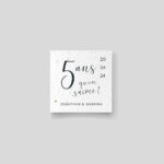 Seeded anniversary invitation - Couple's anniversary recto