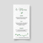 Seeded wedding menu - Divine Idylle