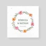 Wedding announcement card - Spring recto