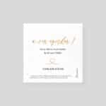 Save-the-date sown - Love interlacing - verso